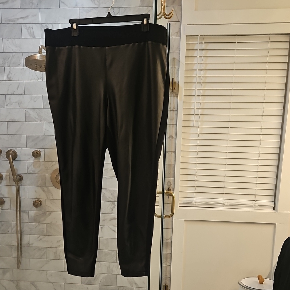Black Faux Leather Leggings